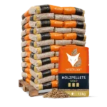 Pellet di legno Heizfuxx legno tenero 6 mm ENplus A1 qualità HD 15 kg x 65 sacchi