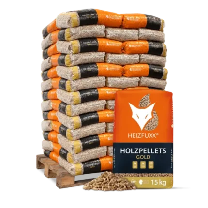 Pellet di legno Heizfuxx legno tenero 6 mm ENplus A1 15 kg x 65 sacchi