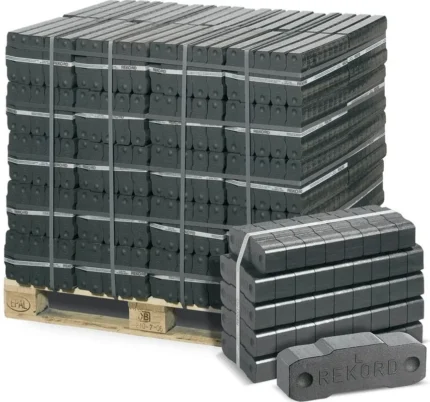 Bricchetti di lignite Rekord pallet da 1000 kg – Bricchetti premium a lunga durata della brace