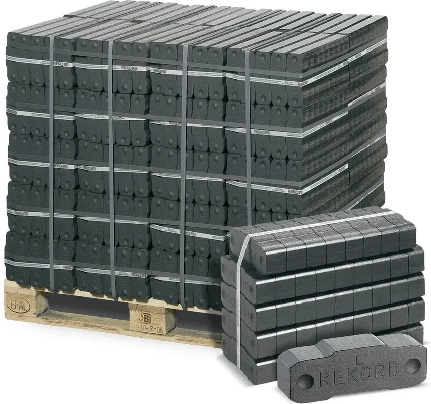 SQZ Bricchetti di lignite Rekord pallet da 1000 kg – Bricchetti premium a lunga durata della brace - immagine 1